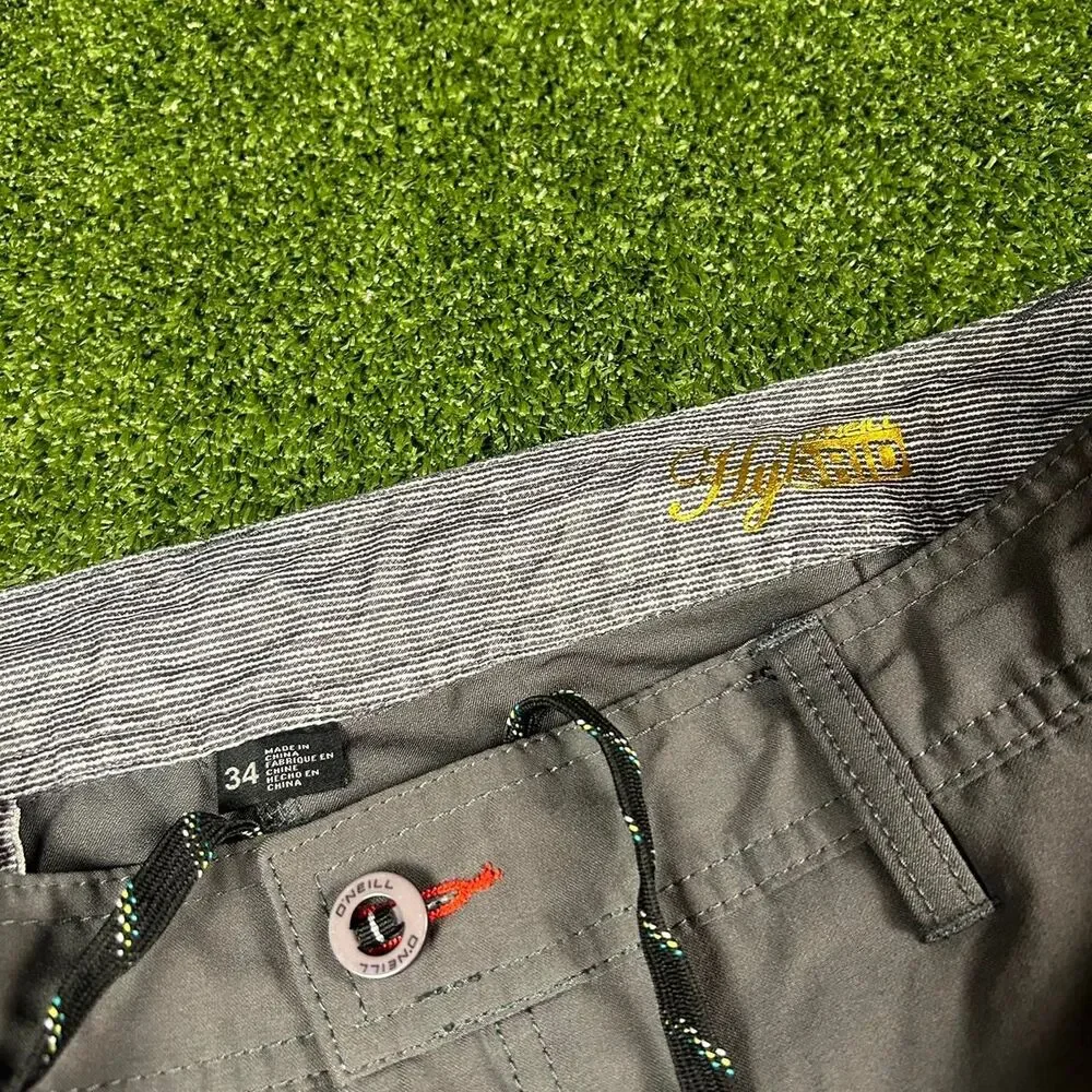 O-neill Men's Grey and Khaki Shorts